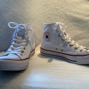 White High Top Converse All Stars